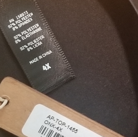 SKIMS Shine Satin Crop Top Shirt Blouse Onyx Black 4X - Picture 5 of 6